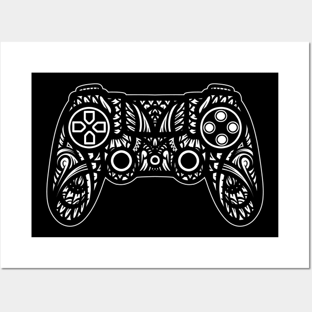 Game Controller Tribal Wall Art by Barabarbar artwork